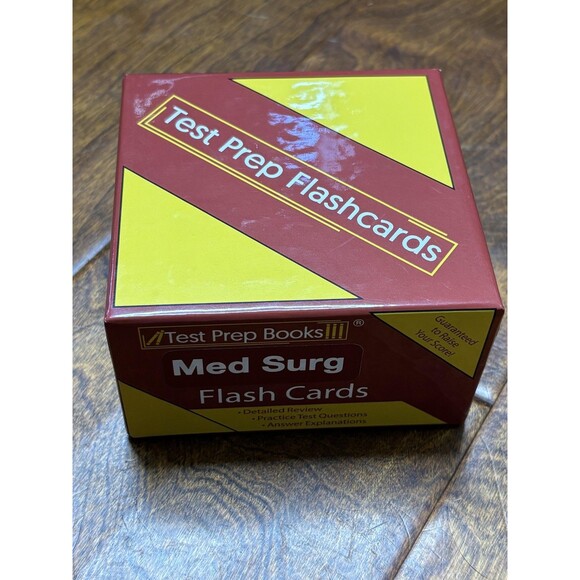 Test Prep Books Med Surg Nursing Flash Cards Study Aid Practice Questions 2nd Ed - Picture 5 of 14